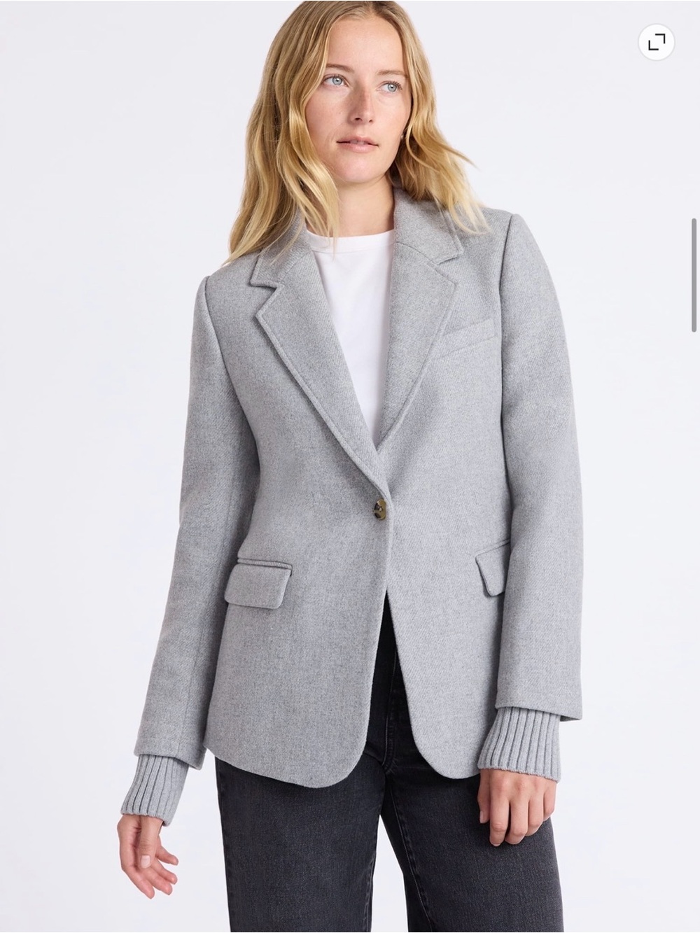 NWT Womens’ Grey Tailored Blazer Coat
